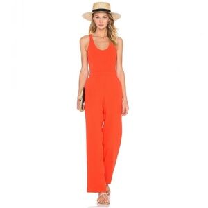 NWOT Trina Turk Orange/Red Golda Jumpsuit Size 2